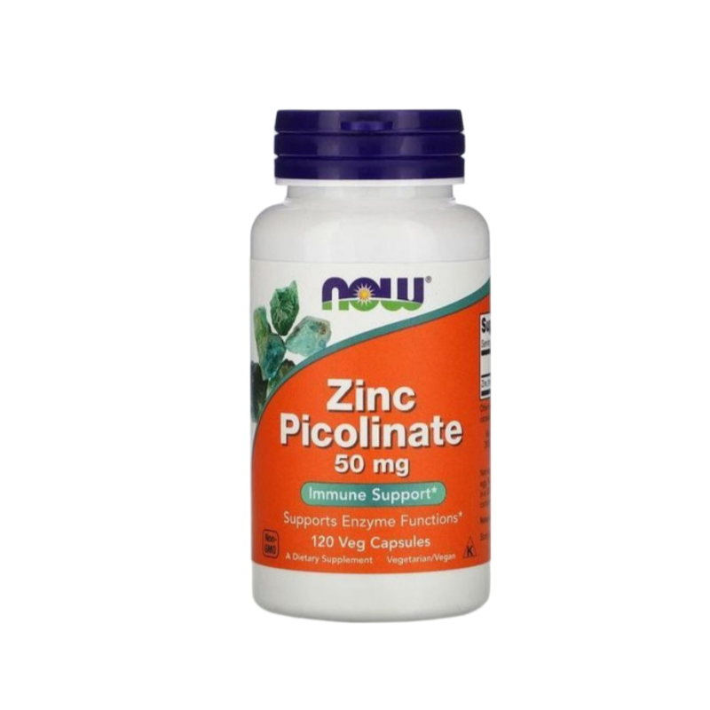 Now Foods, Zinc Picolinate, 50 mg, 120 Veg Capsules